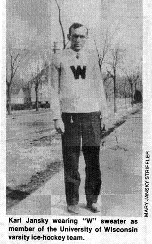 Karl Jansky Hockey Player UW